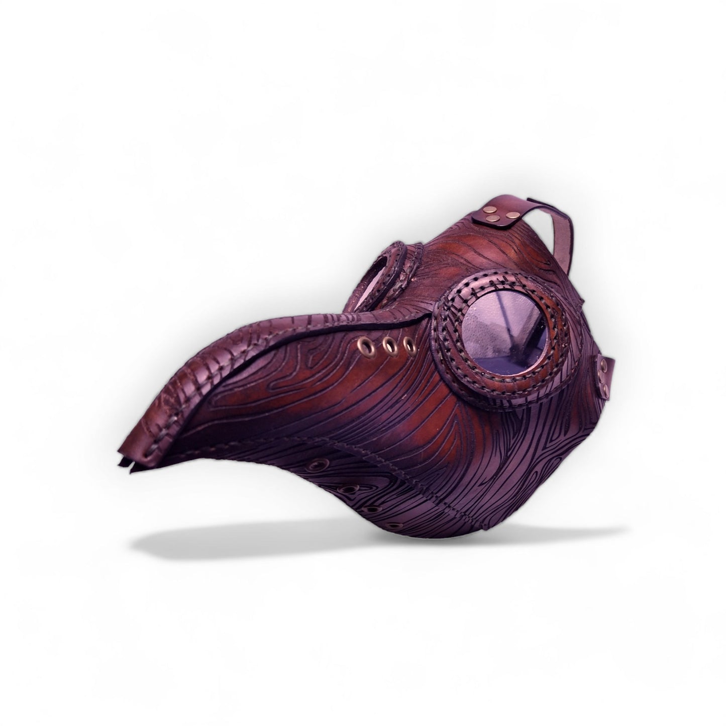 Tree Bark Leather Plague Doctor Mask